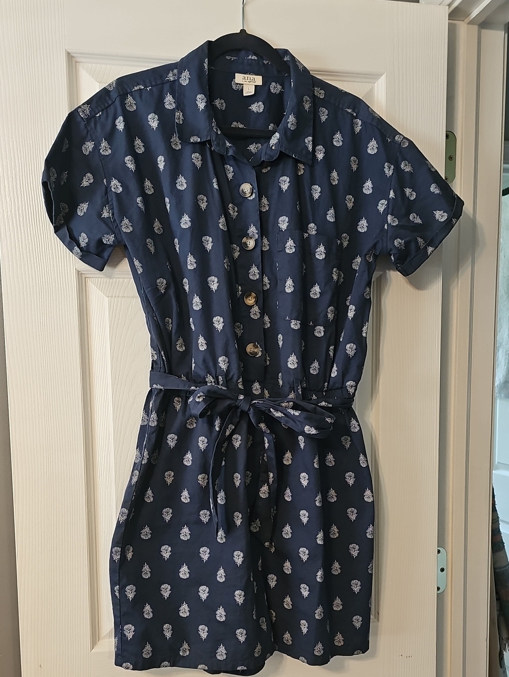 ANA Romper With Tie Belt